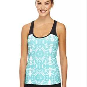 Athletic top with built in sports bra